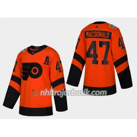 Män Ishockey Philadelphia Flyers tröja Andrew MacDonald 47 Adidas 2019 Stadium Series Authentic